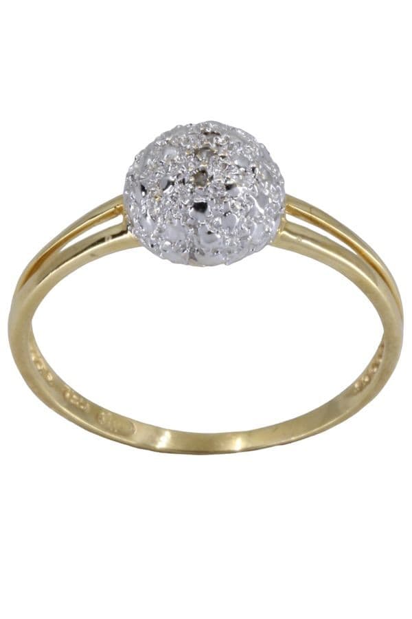 BAGUE BOULE DIAMANTS — vue 1