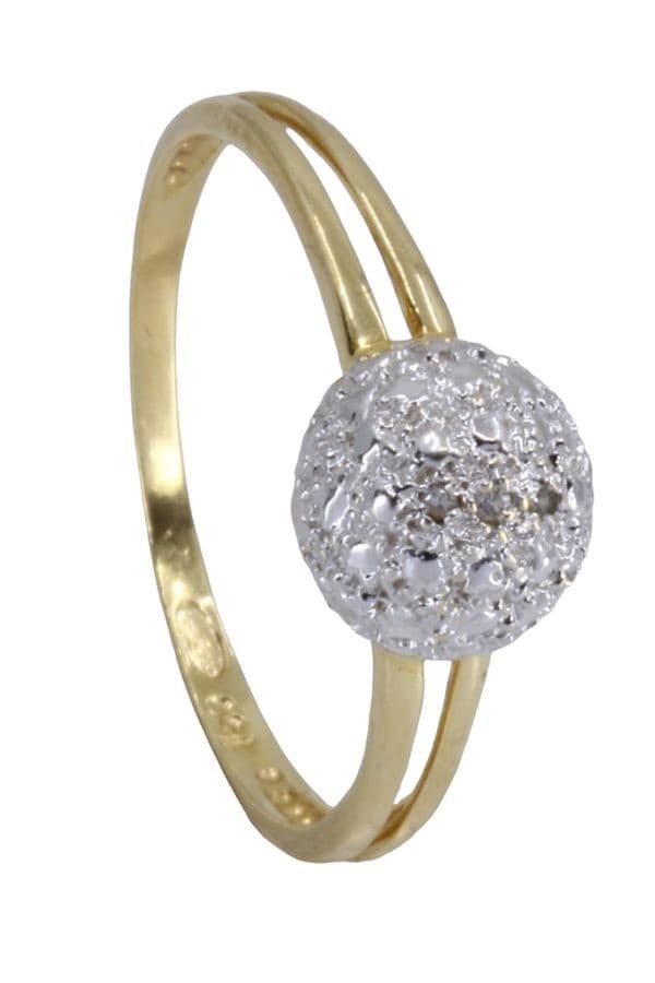 BAGUE BOULE DIAMANTS — vue 4