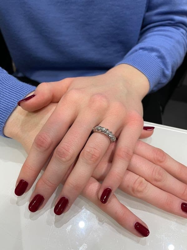 BAGUE JONC GODRON DIAMANTS — vue 2