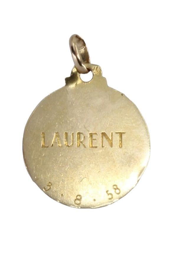 MÉDAILLE DU CHRIST SIGNÉE G.CONTAUX — vue 3