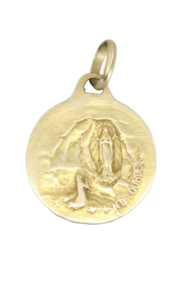 MÉDAILLE ANCIENNE NOTRE DAME DE LOURDES SIGNÉE AUGIS — vue 3