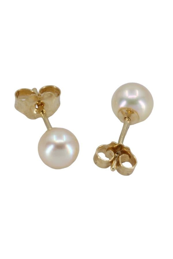 BOUCLES D'OREILLES CLOUS PERLES — vue 3