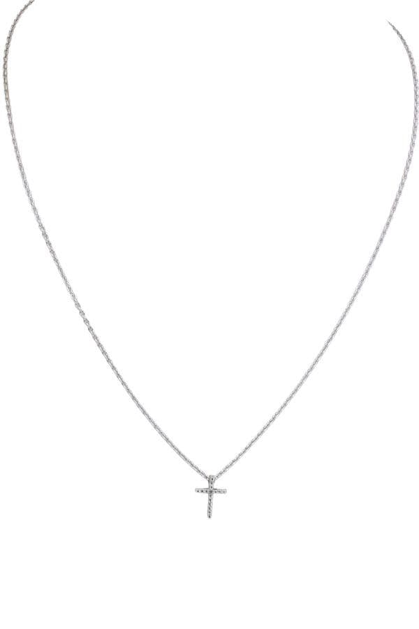 COLLIER CROIX DIAMANT — vue 1