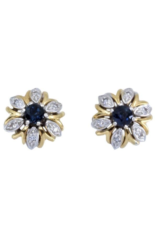 CLOUS MODERNE SAPHIRS ET DIAMANTS — vue 1