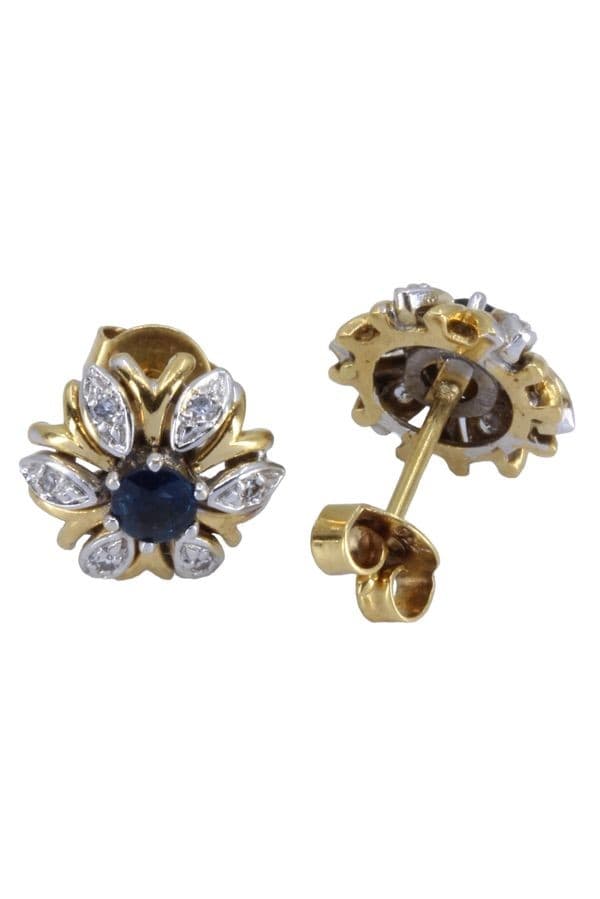 CLOUS MODERNE SAPHIRS ET DIAMANTS — vue 3