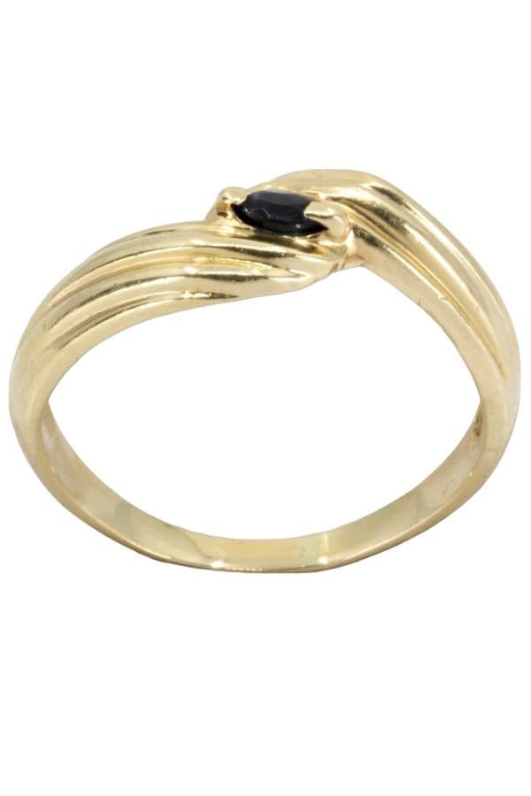 BAGUE MODERNE SAPHIR — vue 1