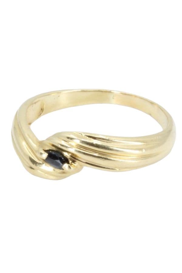BAGUE MODERNE SAPHIR — vue 2
