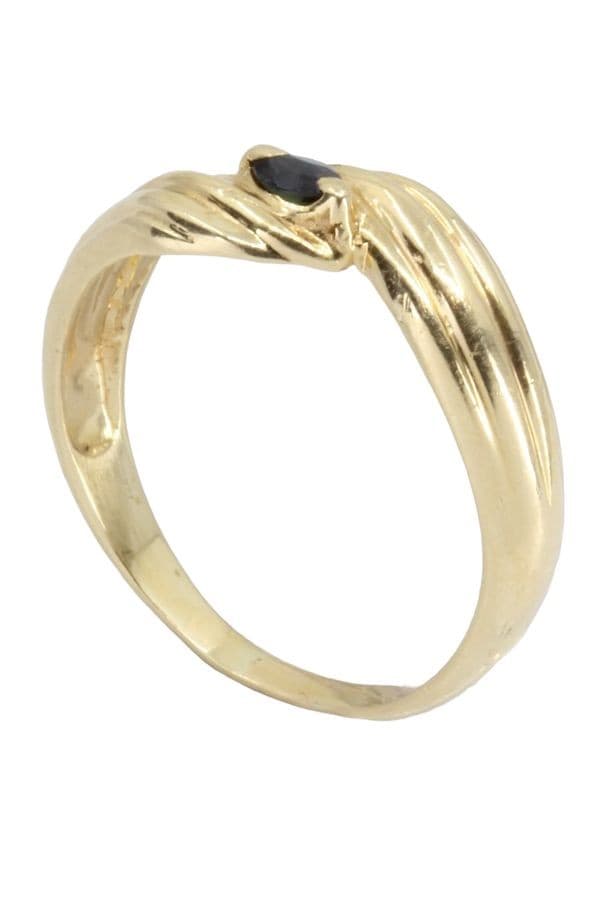 BAGUE MODERNE SAPHIR — vue 4