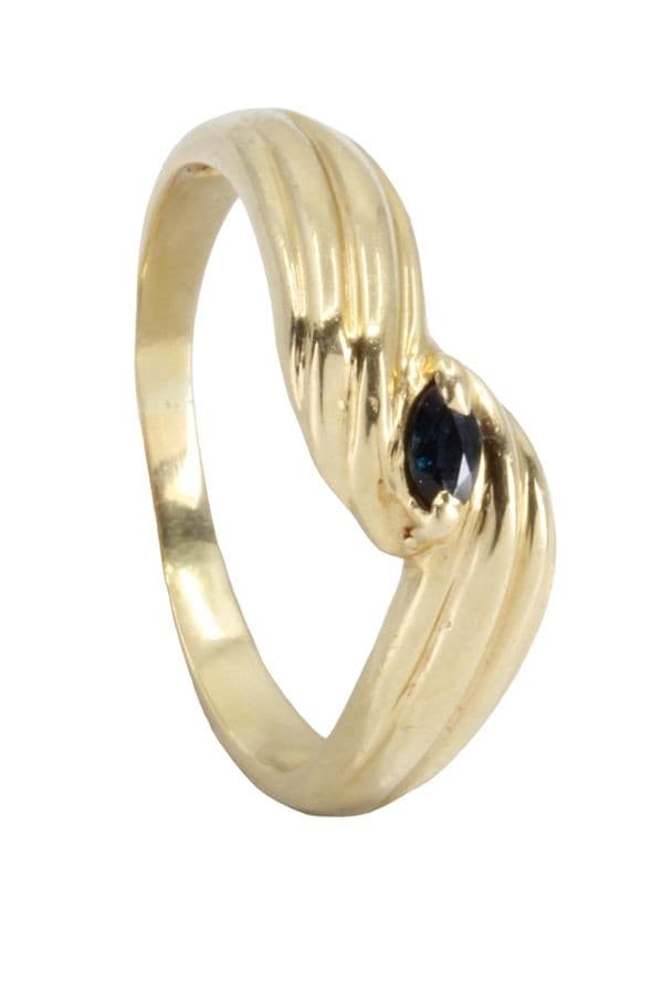 BAGUE MODERNE SAPHIR — vue 5