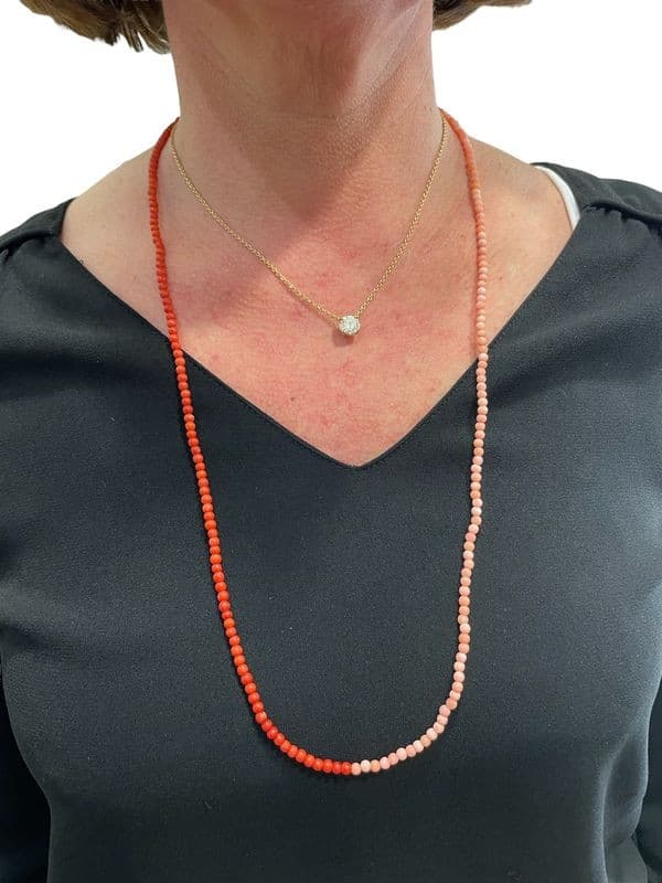 COLLIER CORAIL BICOLORE — vue 2