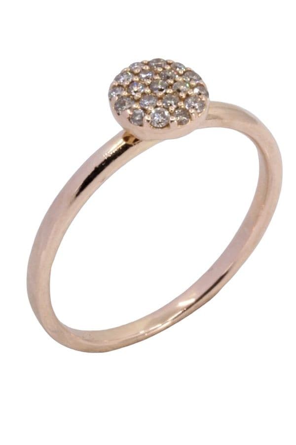 BAGUE MODERNE DIAMANTS — vue 3