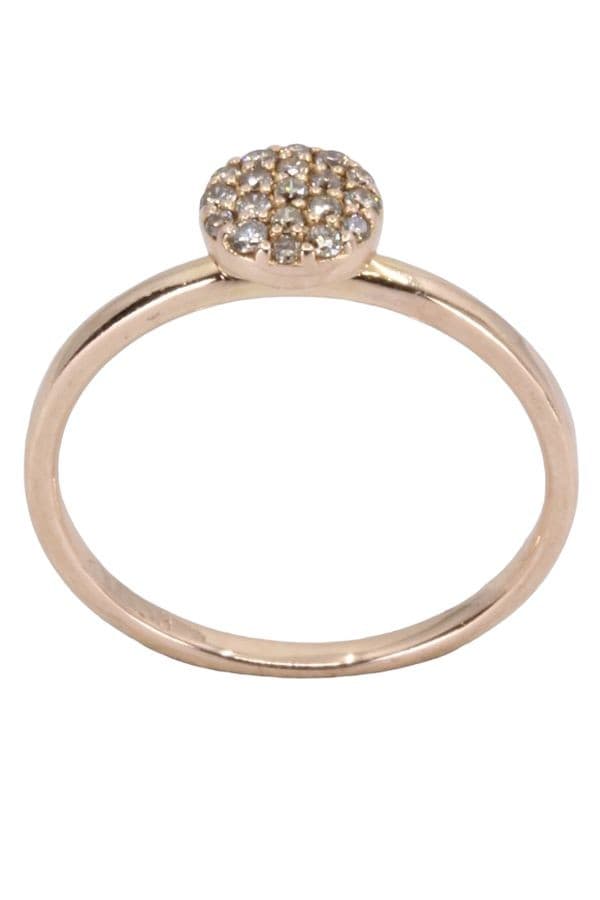 BAGUE MODERNE DIAMANTS — vue 1