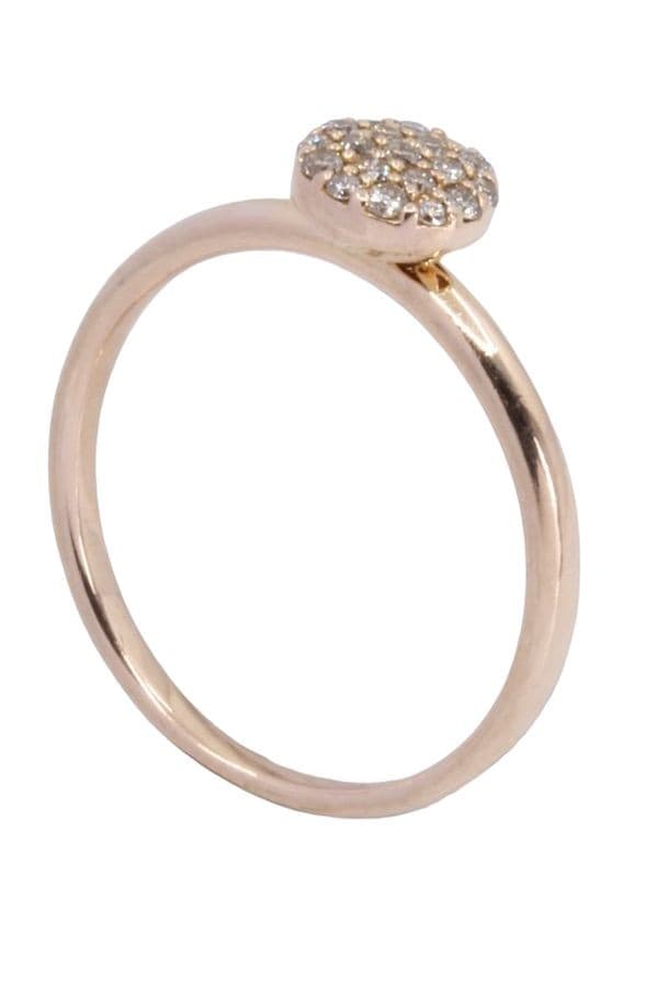 BAGUE MODERNE DIAMANTS — vue 4