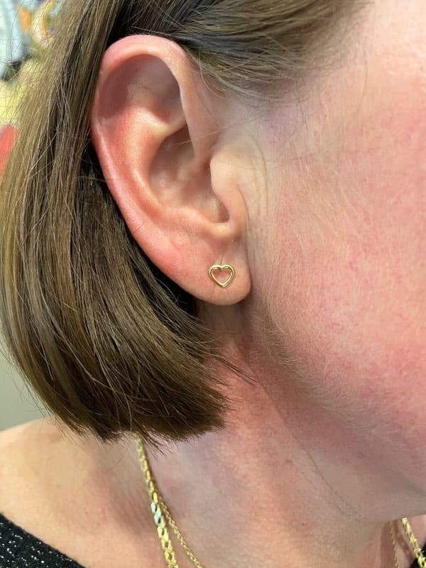 BOUCLES D'OREILLES COEURS — vue 2