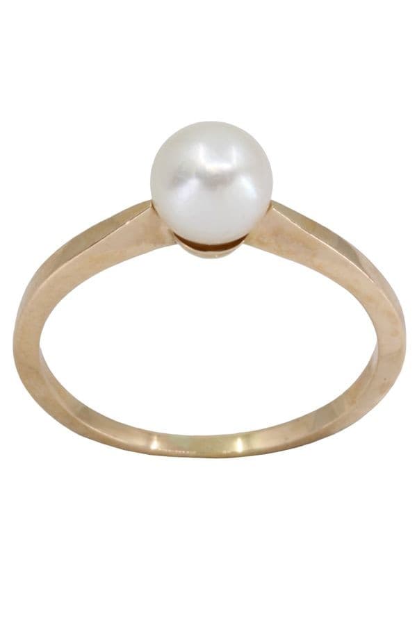 BAGUE MODERNE PERLE — vue 1