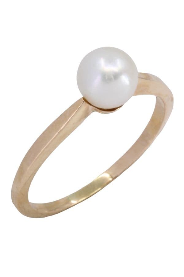BAGUE MODERNE PERLE — vue 4