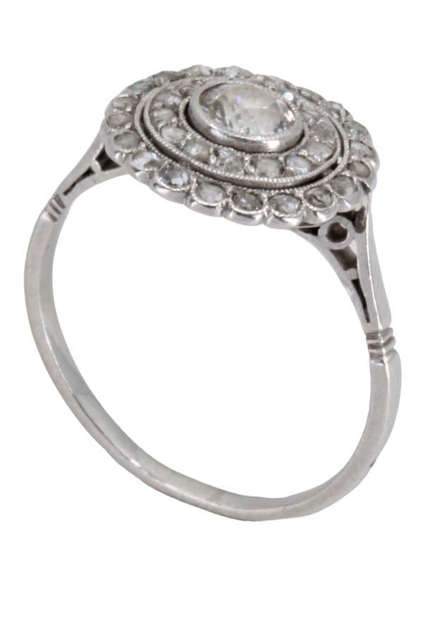 BAGUE DIAMANTS ART-DÉCO — vue 6