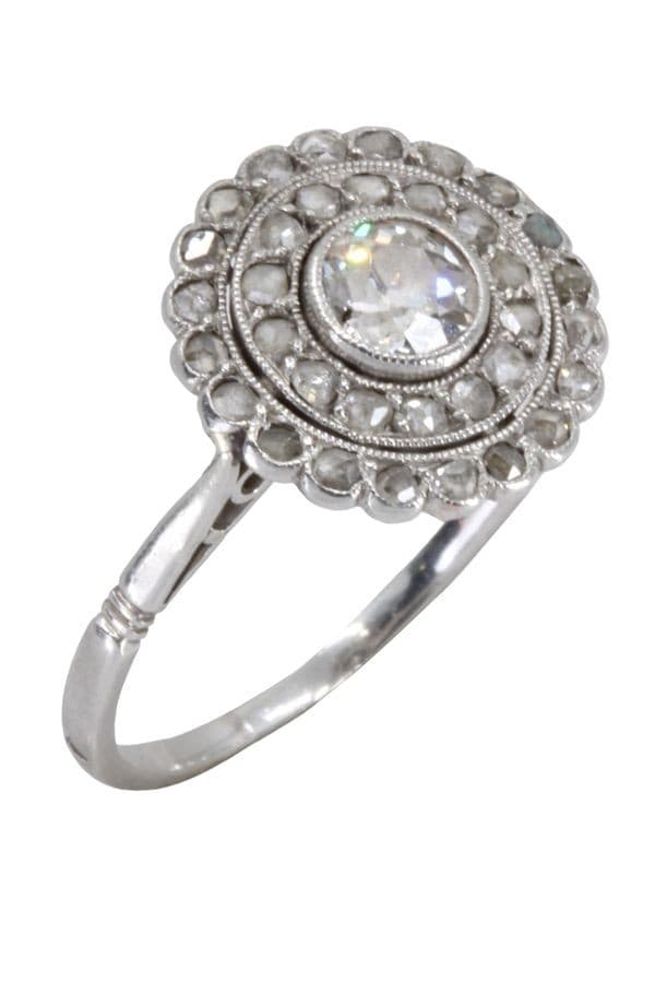 BAGUE DIAMANTS ART-DÉCO — vue 4
