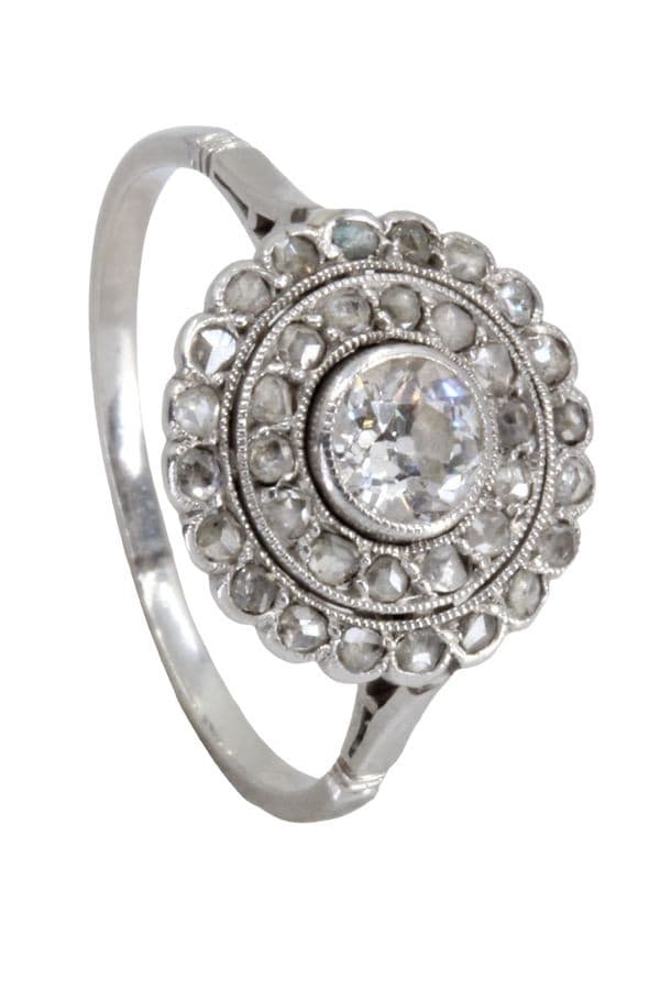 BAGUE DIAMANTS ART-DÉCO — vue 5