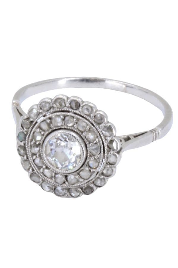 BAGUE DIAMANTS ART-DÉCO — vue 3