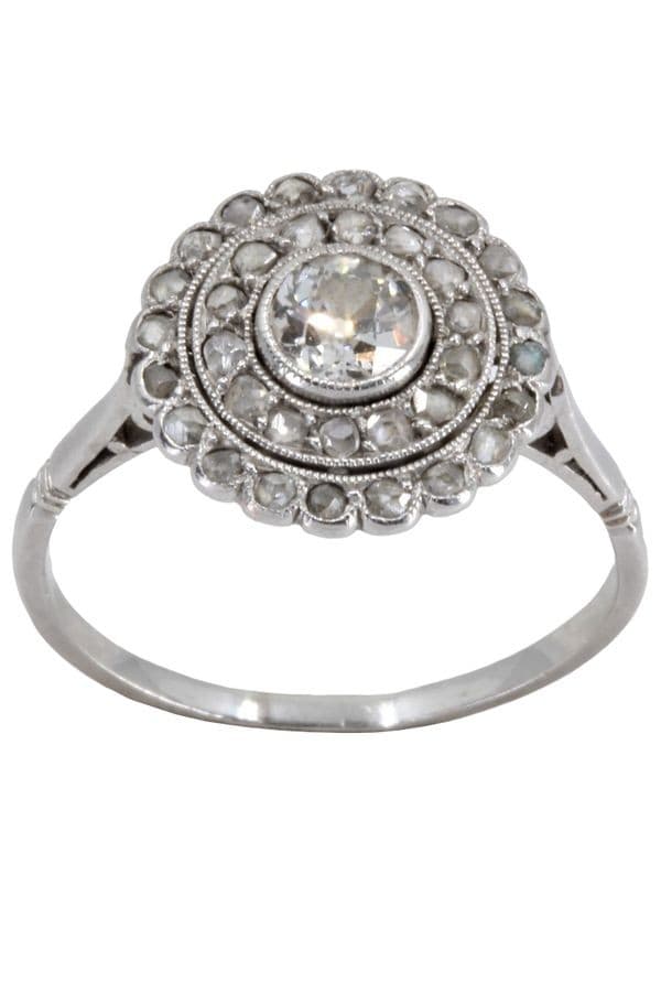 BAGUE DIAMANTS ART-DÉCO — vue 1