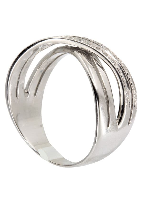 BAGUE ENTRELACÉE DIAMANTS — vue 4