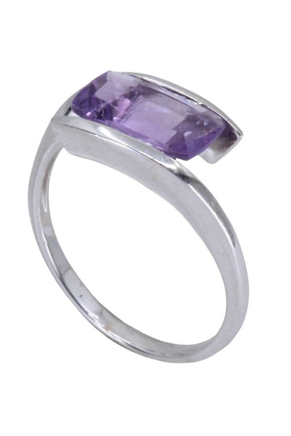 BAGUE MODERNE AMÉTHYSTE — vue 5