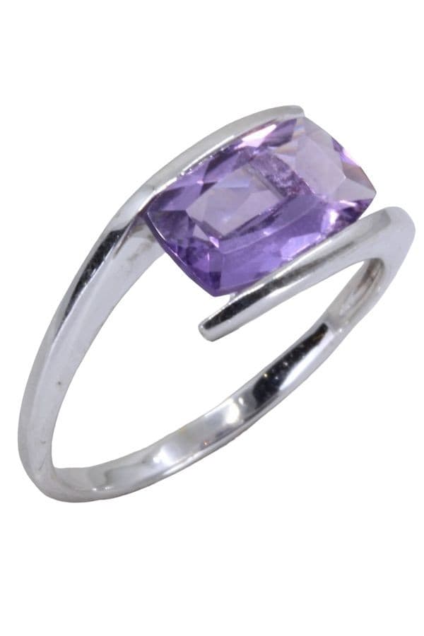 BAGUE MODERNE AMÉTHYSTE — vue 4