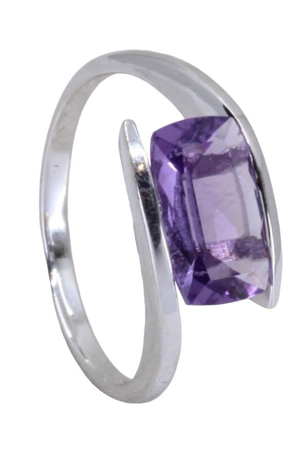 BAGUE MODERNE AMÉTHYSTE — vue 6