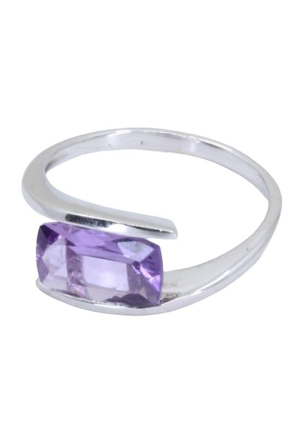 BAGUE MODERNE AMÉTHYSTE — vue 3