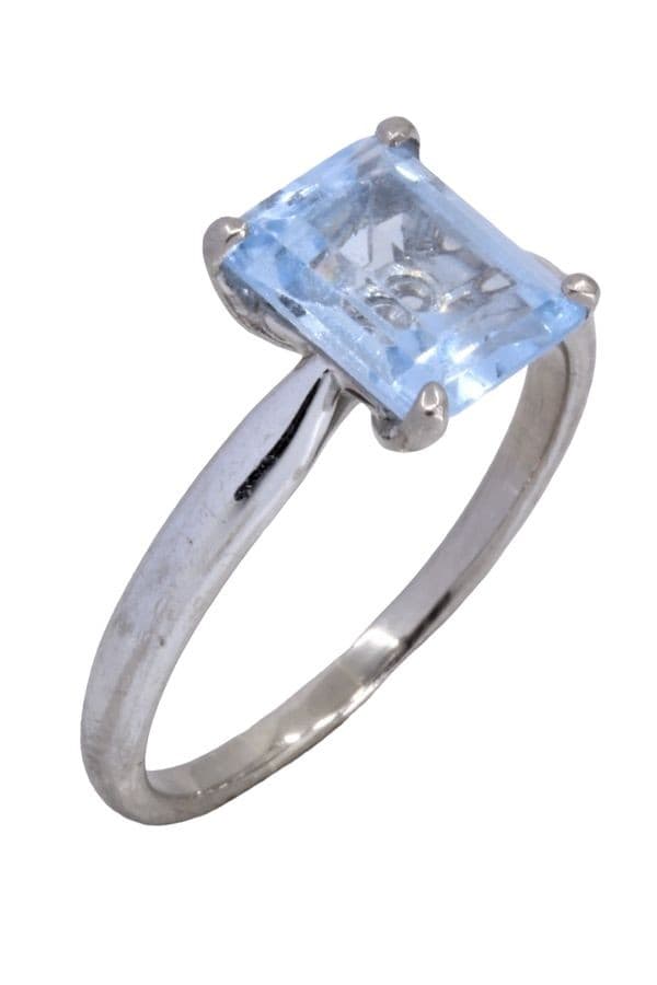 BAGUE MODERNE TOPAZE — vue 3