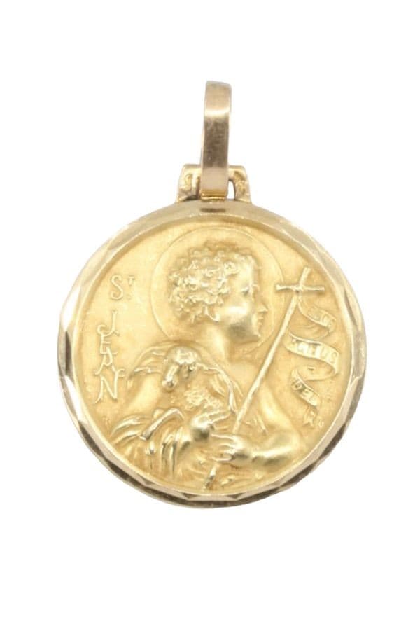 MÉDAILLE ANCIENNE SAINT JEAN LE BAPTISTE — vue 1