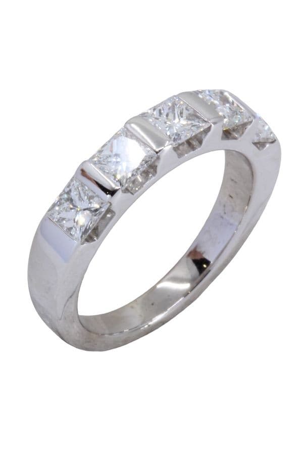 DEMI-ALLIANCE DIAMANTS PRINCESSE — vue 3