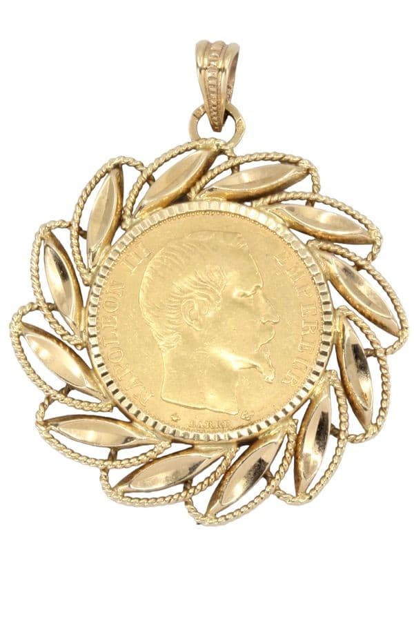 PENDENTIF 20 FRANCS NAPOLÉON III — vue 1