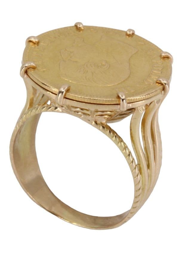 BAGUE PIÈCE 10 FRANCS NAPOLÉON III — vue 4