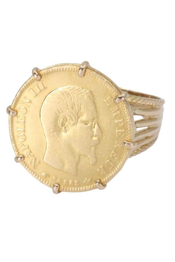 BAGUE PIÈCE 10 FRANCS NAPOLÉON III — vue 6