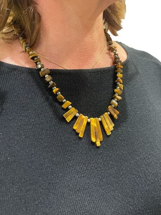 COLLIER ŒIL DE TIGRE — vue 2