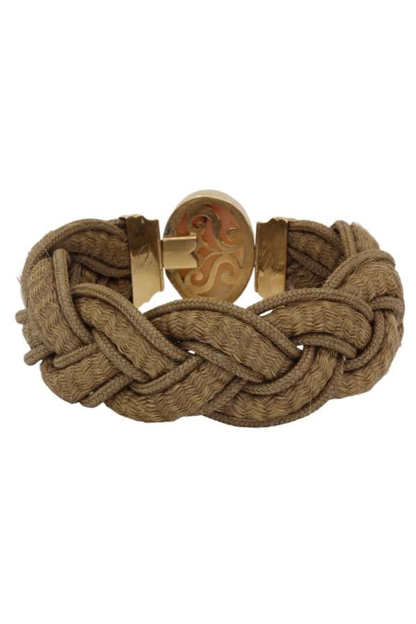 BRACELET CAMÉE ANCIEN CHEVEUX TRESSÉS — vue 2