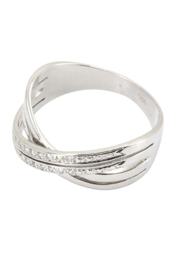 BAGUE ENTRELACÉE DIAMANTS — vue 5