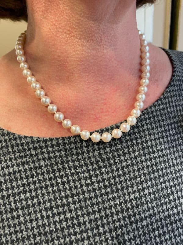 COLLIER DE PERLES CHOKER — vue 2
