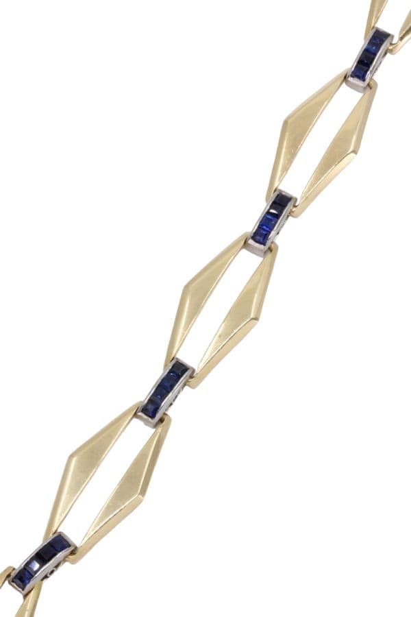 BRACELET SAPHIRS ART-DÉCO — vue 3