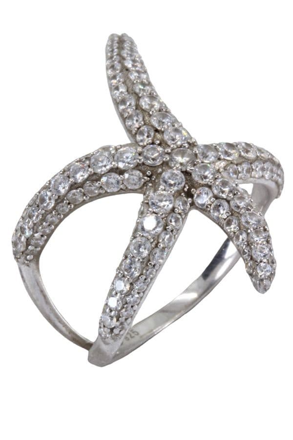 BAGUE ARGENT ÉTOILE DE MER — vue 4