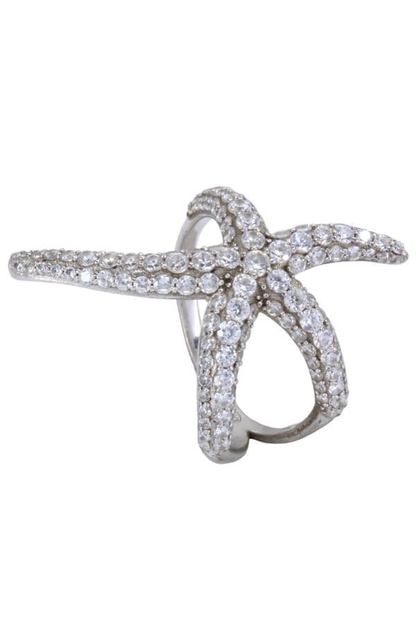 BAGUE ARGENT ÉTOILE DE MER — vue 5
