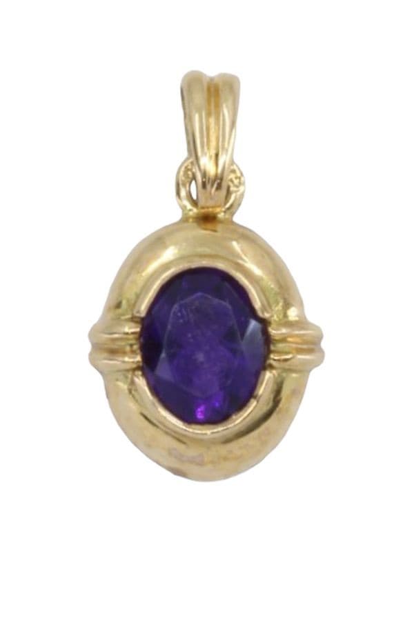 PENDENTIF MODERNE AMÉTHYSTE — vue 1