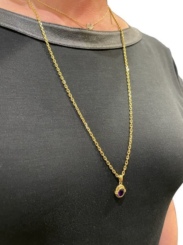 PENDENTIF MODERNE AMÉTHYSTE — vue 2