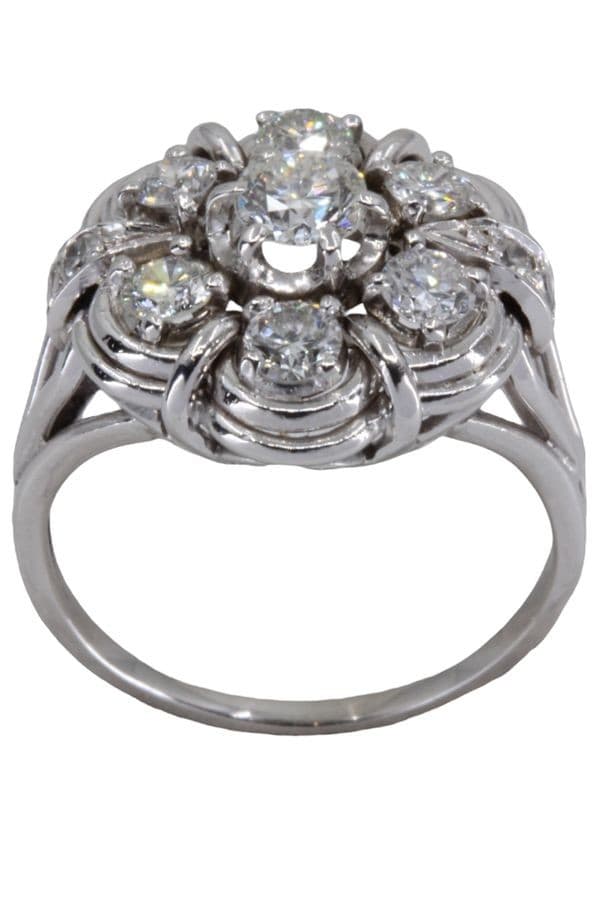 BAGUE FLEUR DIAMANTS — vue 1
