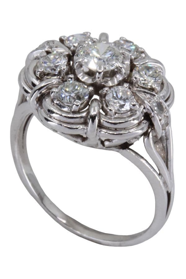 BAGUE FLEUR DIAMANTS — vue 3