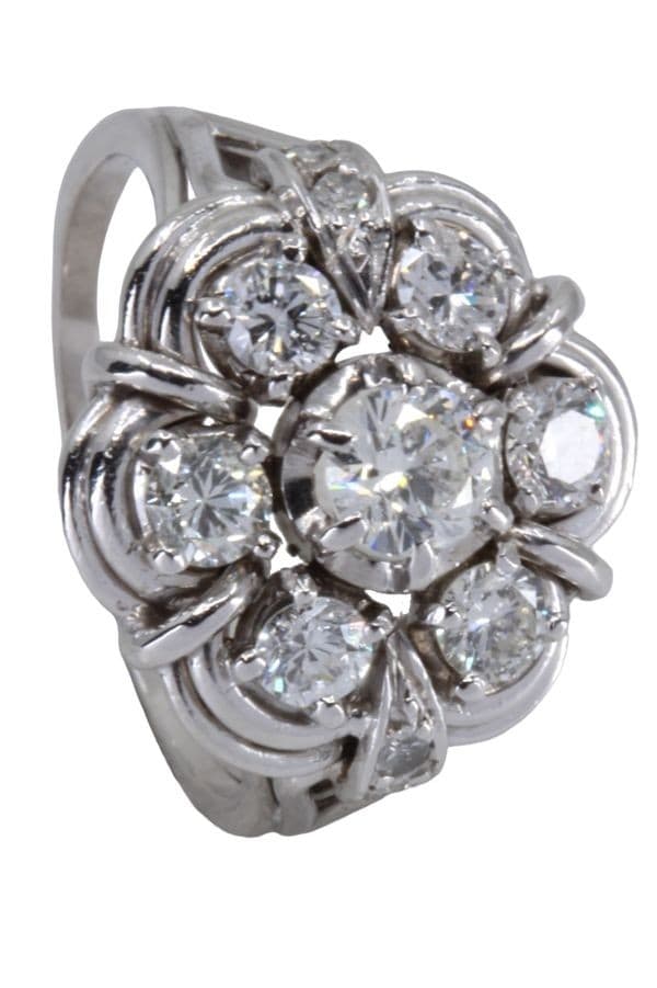BAGUE FLEUR DIAMANTS — vue 4