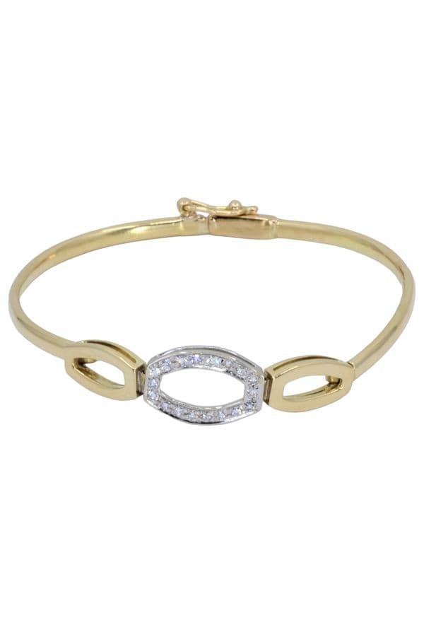 BRACELET MODERNE DIAMANTS — vue 1