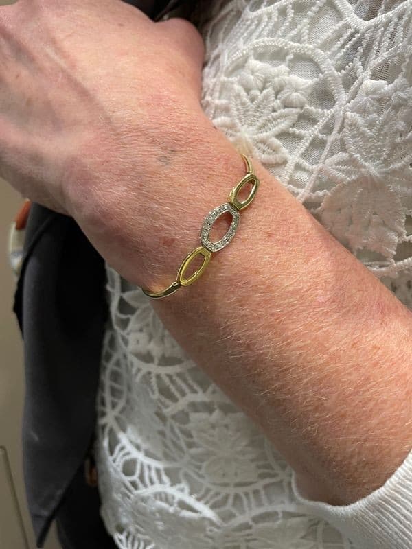 BRACELET MODERNE DIAMANTS — vue 2